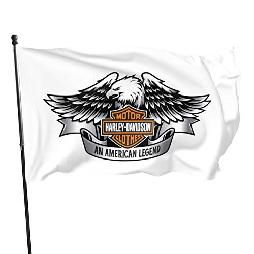 N / A Harley Davidson Fahnen Flagge Flag Banner Polyester Material Gartenbalkon Gartendekoration Im Freien 90x150cm von N / A