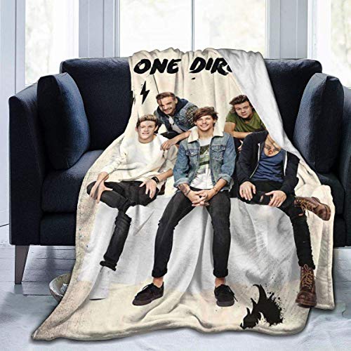 One Direction Flanell-Überwurf, Decke, ultraweich, Micro-Fleece-Decke, Bett, Couch, Wohnzimmer, 101,6 x 127,7 cm von N \ A