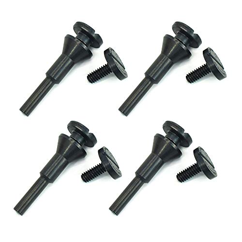 scottchen PRO Befestigungsdorn 3/8 Zoll & 1/4 Zoll Dornloch (4 Stück) für Typ 1 Trennrad 1/4 Zoll Schaft für Schneideisen Schleifmaschine Drehwerkzeug von scottchen PRO