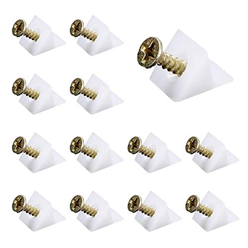 YMDZ 100 Pcs Halter Stabilisatoren Rückwandverbinder Einlegeboden Halter Keil für Durchhängende Schubladenböden Schubladen Reparatur (Mit Schrauben) von WACH AUF