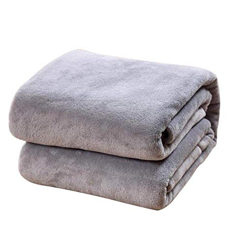 N-K Fleece Decke Kinder Decke Kuscheldecken Decke für Bett Sofa Stuhl Klimaanlage Decke Verschiedene Größen Grau Hohe Qualität von N-K