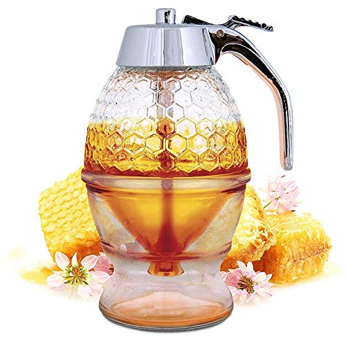 N-K Honigspender Sirup Topfpresse Typ Zuckerbehälter Glas Frühstück Küche Werkzeug Hohe Qualität von N-K