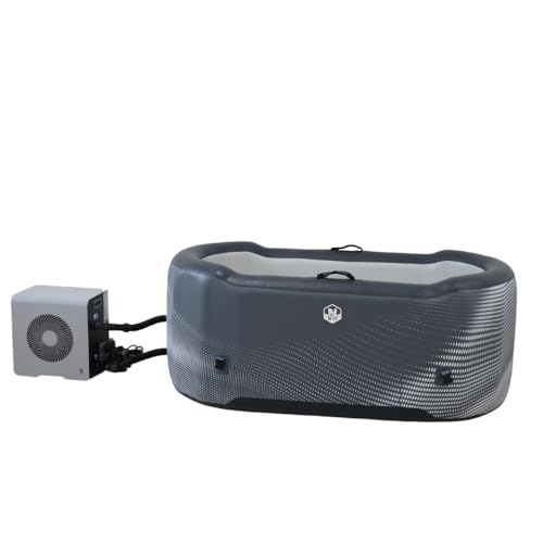 N NETSPA - SP-JRV300-CK4 – ICEBATH Becken + Chiller Kit 3-40 °C NetSpa Jarvi Dropstitch: Kältetherapie der neuen Generation – 170 x 92 x 67 cm – 1 Person – 300 l von N NETSPA