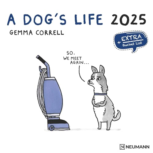 A Dog's Life 2025 - Wand-Kalender - Broschüren-Kalender - 30x30 - 30x60 geöffnet - Hunde - Cartoon von N NEUMANNVERLAGE