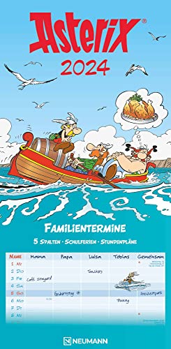 Asterix 2024 Familienplaner - Familien-Timer - Termin-Planer - Kids - Kinder-Kalender - Familien-Kalender - 22x45 von N NEUMANNVERLAGE