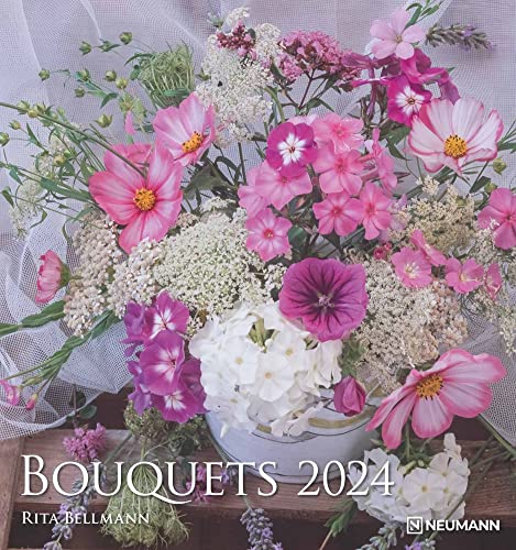 Bouquets 2024 - Foto-Kalender - Wand-Kalender - 45x48 - Blumen-Kalender von N NEUMANNVERLAGE