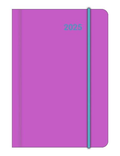 N NEUMANNVERLAGE - ELECTRIC RAVE 2025 Mini Flexi Diary, 8x11,5cm, Taschenkalender mit flexiblem Kartonumschlag, Elastikband und Banderole von N NEUMANNVERLAGE