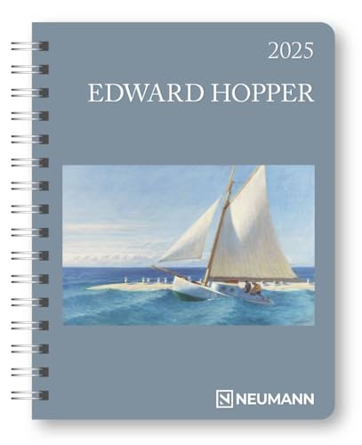 N NEUMANNVERLAGE - Edward Hopper 2025 Diary, 16,5x21,6cm, Taschenkalender mit zwölf Bildseiten und Notizseiten, herausnehmbaren Planer, Jahres- und ... und internationales Kalendarium: Diary von N NEUMANNVERLAGE