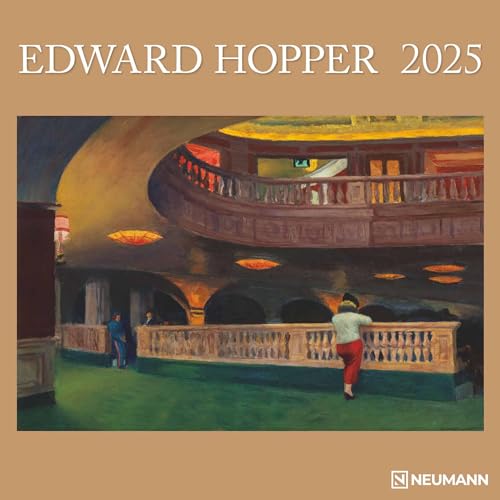 Edward Hopper 2025 - Wand-Kalender - Broschüren-Kalender - 30x30 - 30x60 geöffnet - Kunst-Kalender von N NEUMANNVERLAGE