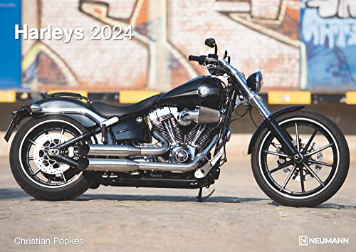 Harleys 2024 - Wand-Kalender - 42x29,7 - Motorrad von N NEUMANNVERLAGE