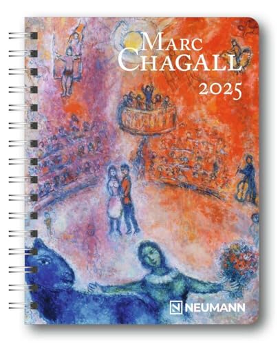 N NEUMANNVERLAGE - Marc Chagall 2025 Diary, 16,5x21,6cm, Taschenkalender mit zwölf Bildseiten und Notizseiten, herausnehmbaren Planer, Jahres- und ... und internationales Kalendarium: Diary von N NEUMANNVERLAGE
