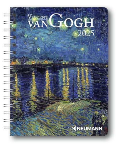 N NEUMANNVERLAGE - Vincent van Gogh 2025 Diary, 16,5x21,6cm, Taschenkalender mit zwölf Bildseiten und Notizseiten, herausnehmbaren Planer, Jahres- und ... und internationales Kalendarium: Diary von N NEUMANNVERLAGE