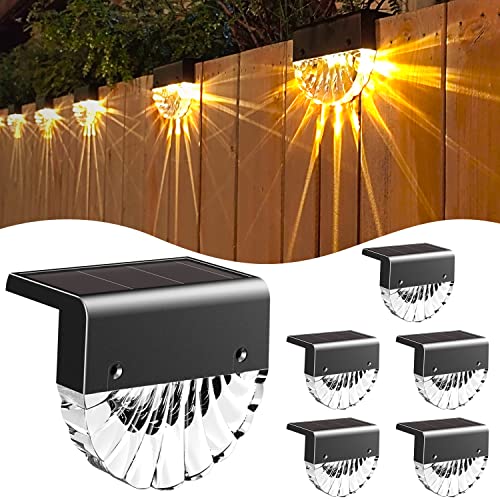 Solarlampen für Außen Garten, Wasserdichte Solar Lampe für die Garten dekoration | 6 Stück LED Gartenlampen für Terrasse, Garten, Stufen und Treppen, 2 Modi LED Warmweiß/Farbwechselnde Beleuchtung von N NORA TWIPS