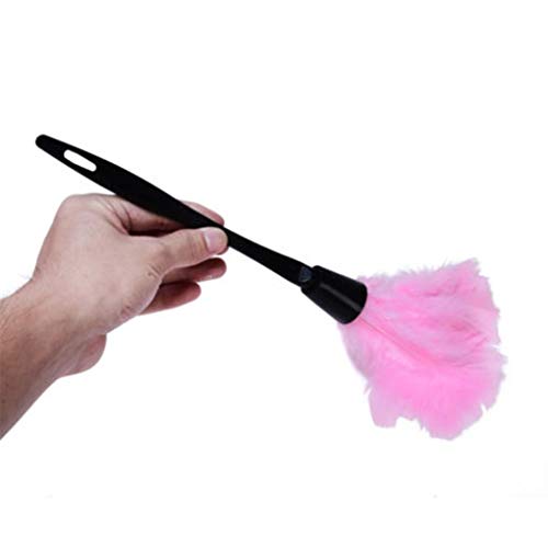 N-brand PULABO 35 cm Weiche Mikrofaser Mini Clean Antistatische Truthahnfeder Staubwedel Faserreiniger Pinsel rosa Stilvoll und Beliebt Praktisch von N-brand