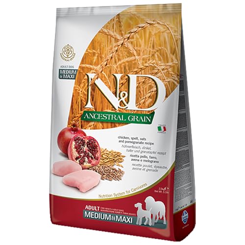 Farmina N&D Getreidearm Adult Medium Lamm u. Heidelbeere Bitte auswählen: 12 kg von N&D