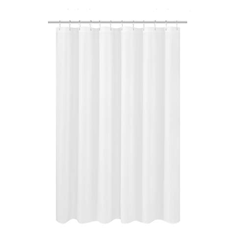 N&Y HOME Duschvorhang aus Stoff, 175,3 x 177,8 cm, Hotelqualität, waschbar, wasserabweisend, Weiß, Spa-Badezimmervorhänge mit Ösen, 175,3 x 178,8 cm N&Y HOME Duschvorhang aus Stoff, 175,3 x 177,8 cm, Hotelqualität, waschbar, wasserabweisend, Weiß, Spa-Badezimmervorhänge mit Ösen, 175,3 x 178,8 cm von N&Y HOME