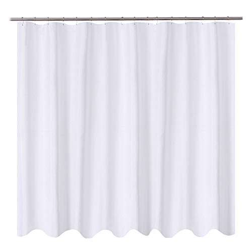 N&Y HOME Duschvorhang aus Stoff, 243,8 x 198,1 cm, XL-Größe, Hotelqualität, waschbar, wasserabweisend, weiße Badezimmer-Vorhänge mit Ösen, 96 x 78 cm N&Y HOME Duschvorhang aus Stoff, 243,8 x 198,1 cm, XL-Größe, Hotelqualität, waschbar, wasserabweisend, weiße Badezimmer-Vorhänge mit Ösen, 96 x 78 cm von N&Y HOME