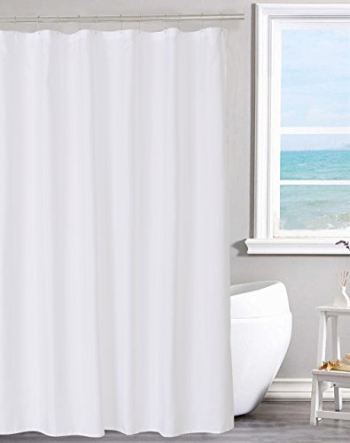 N&Y HOME Duschvorhang aus Stoff mit Magneten, Hotelqualität, maschinenwaschbar, 178 x 183 cm, für Badezimmer von N&Y HOME