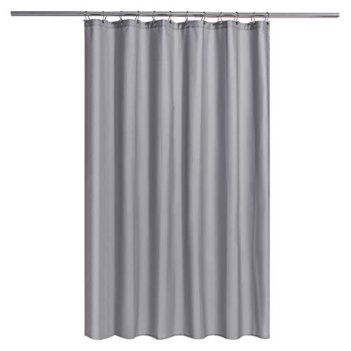 N&Y HOME Stoff-Duschvorhang oder -Einsatz mit Magneten – Grauer Duschvorhang für Badezimmer mit Hotelqualität, maschinenwaschbar, wasserabweisend – grau, 183 x 183 cm von N&Y HOME