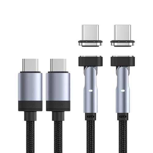 N. NETDOT 100W Magnetisches Ladekabel – Gen14 USB-C Ultraschnelles Laden & Datenübertragung Ladekabel Magnetisch Kompatibel mit Smartphones, Tablets, Kopfhörern uvm - 2m von N. NETDOT