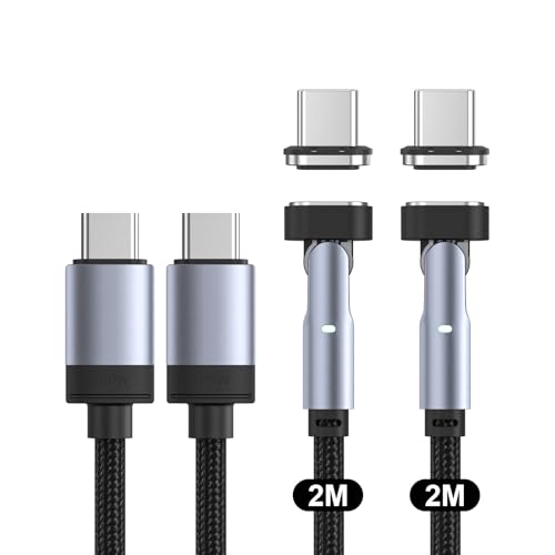 N. NETDOT 100W Magnetisches Ladekabel – Gen14 USB-C Ultraschnelles Laden & Datenübertragung Ladekabel Magnetisch Kompatibel mit Smartphones, Tablets, Kopfhörern uvm - 2m von N. NETDOT
