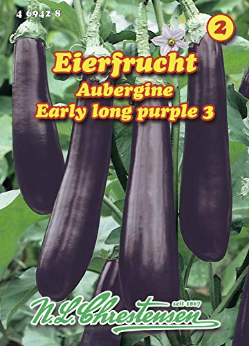 N.L. Chrestensen 469428 Aubergine Early long purple 3 (Auberginensamen) von N.L. Chrestensen