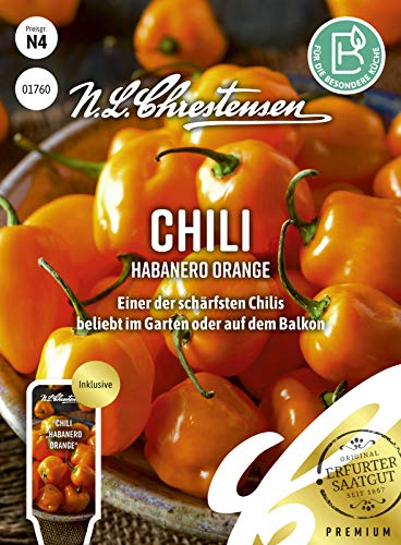 Chili Habanero Orange Samen, Saatgut von N.L.Chrestensen