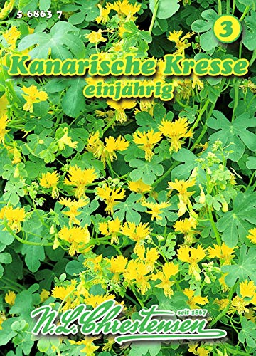 Tropaeolum peregrinum, Kanarische Kresse hellge N.L.Chrestensen Samen Tropaeolum peregrinum, Kanarische Kresse hellge N.L.Chrestensen Samen von N.L.Chrestensen
