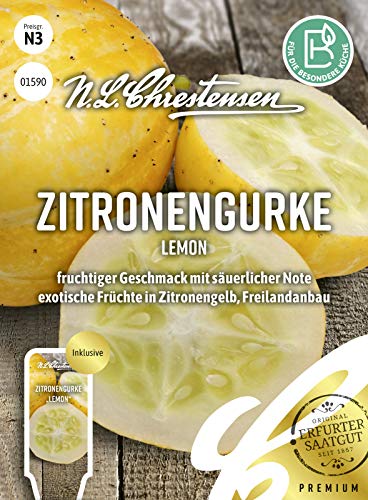 Zitronengurke Lemon Samen, Saatgut von N.L.Chrestensen