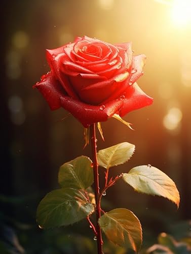 N.LANSHAN Tauchen Sie Ein In Die Therapeutische Welt Des Kreuzstichs –Rosen In Vase Erstellen Sie Wunderschöne Meisterwerke Zu Hause! von N.LANSHAN