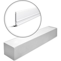 NMC - FD21-box wallstyl Noel Marquet 1 Karton set mit 12 Sockelleisten Eckleisten Modern weiß 24 m von NMC