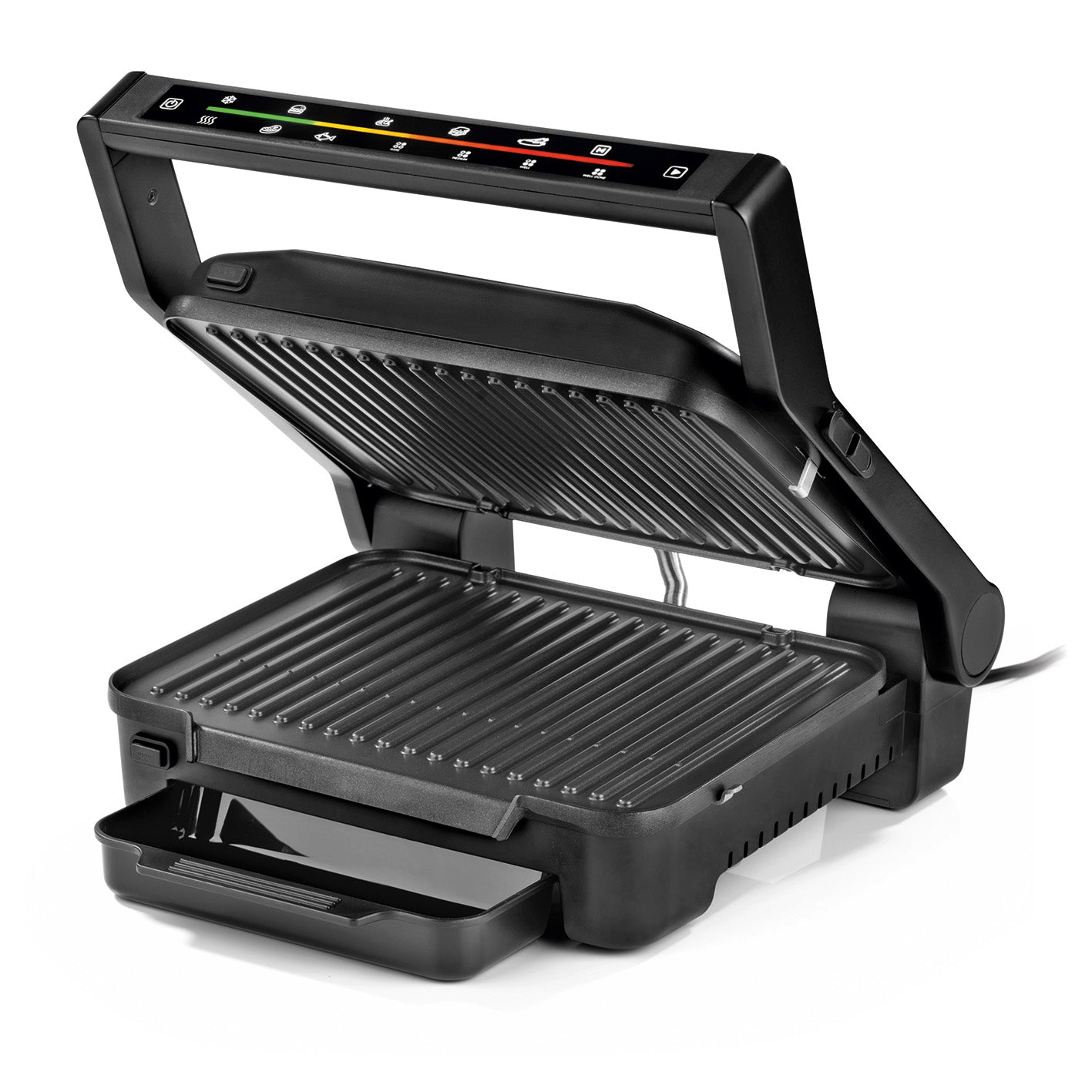 Digital-Kontakt-Grill Midnight Edition -  2000W - Touch-Display mit 6 Grill-Programmen von N8WERK