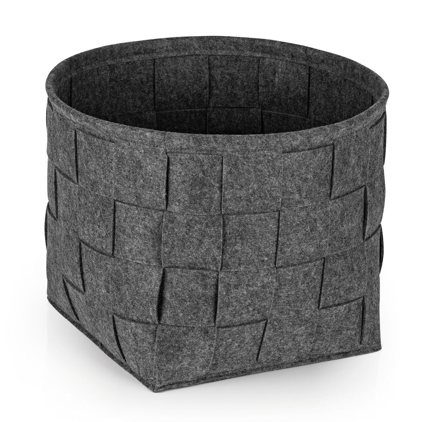 Filz-Aufbewahrungskorb M - 32 x 32 x 32 cm - Dunkelgrau von N8WERK