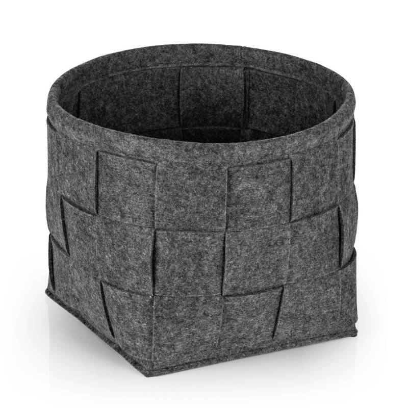 Filz-Aufbewahrungskorb S - 24 x 24 x 24 cm - Dunkelgrau von N8WERK