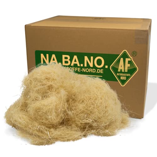 Nabano Stopf-Hanf - Stopfwolle aus Hanffasern zur Wärmedämmung & Isolierung - natürliche Hanf-Dämmung - Hanfwolle - Dämmstoff - Stopfdämmung - 1-25 Kg, Gewicht:5 Kg von NA.BA.NO. NATURBAUSTOFFE-NORD.DE