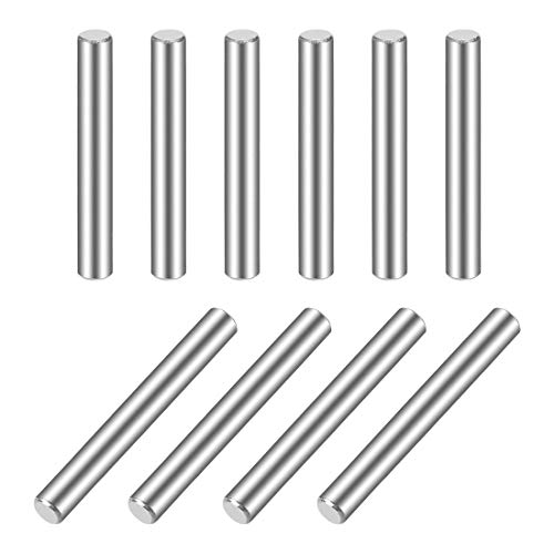 10 Stück 4 mm x 40 mm Stift Dübel 304 Edelstahl Regal zylindrisch Halterung Pin Befestigung Elemente Silber Ton von NA