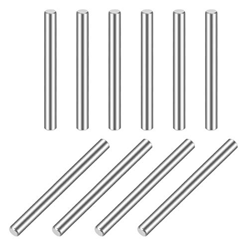 10 Stück 4 mm x 55 mm Stift Dübel 304 Edelstahl Regal zylindrisch Halterung Pin Befestigung Elemente Silber von NA