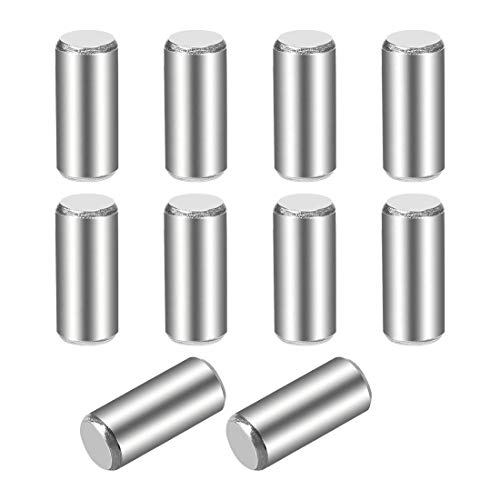10 Stück 5 mm x 12 mm Bolzen 304 Edelstahl zylindrisch Regal Halterung Pin Befestigung Elemente Silberfarben von NA