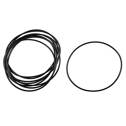 10 Stück Gummidichtung schwarz O-Ring O-Ring 60 mm x 57 mm x 1,5 mm von NA