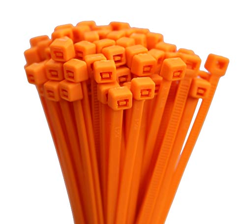 100 Stück Kabelbinder Farbig Orange 4,8x200mm von NA