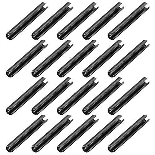 3,3 mm x 22 mm Zylinderstift aus Karbonstahl Spaltfeder Rolle Regal Halterung Spindel Befestigung Material schwarz 20 Stück von NA