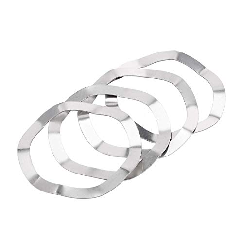 4 Stück 41 mm x 51 mm x 0,5 mm 304 Federscheibe gewellt Edelstahl von NA