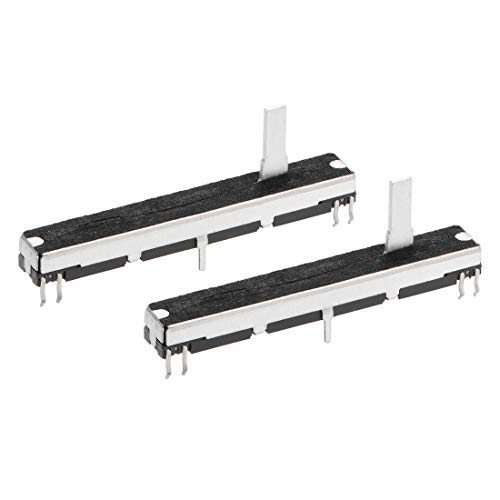 Fader Variable Widerstände, 60 mm, gerader Schieber, B103, 10 K, Ohm, Linearpotentiometer für Dimmen, 2 Stück von NA
