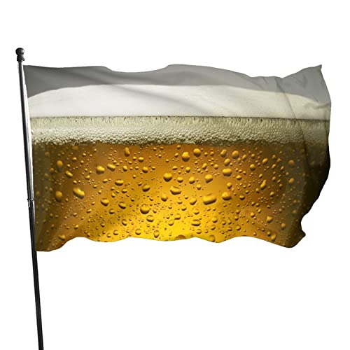 Flaggen, Bier-Tapete Fahnen Gartenflagge Dekorative Hofbanner lichtbeständig Rasenbanner Feiertagsdekoration Flagge für Innendekoration im Freien, 3 x 5 ft (90 x 150 cm) von NA-