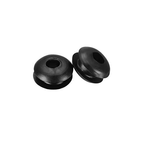 Gummiösen Ø 3mm Metall-Dichtungsring für Lochstecker schwarz 50 Stück von NA