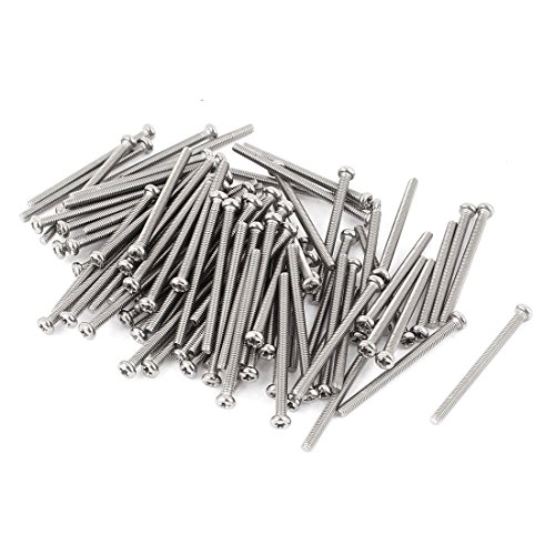 M2,5 x 35 mm 304 Kreuzschlitzschrauben aus Edelstahl Bolzen 60 Stück von NA