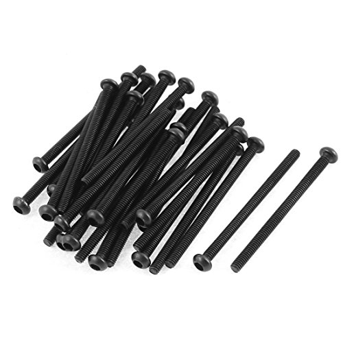 M2,5 x 35 mm Gewinde Kopf Kopf Hex Socket Cap Schrauben Bolzen 30 Stück von NA