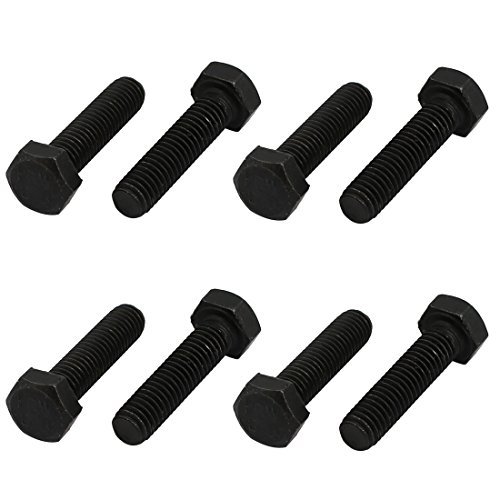 M5 x 20 mm Linksgewinde Linksgewinde Sechskantschrauben schwarz 8 Stück von NA