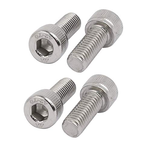 M8 x 20 mm 304 Edelstahl Linksgewinde Hex Socket Cap Schrauben Befestigung 4 Stück von NA