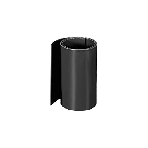 PVC Heat Shrink Tube 80 mm flach Wrap für drei 18650 1 Meter schwarz von NA
